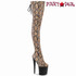 FLAMINGO-3008SP-BT, 8 Inch Brown Snake Print Thigh High Boots