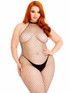 LA89304X, Plus Size Industrial Net Bodystocking By Leg Avenue