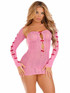 LA87210, Pink Heart and Bow Mini Dress Set