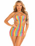 Leg Avenue LA87208, Rainbow Striped Mini Dress