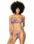 MA67053, Crotchet Print Underwire Bikini Set By Mapale