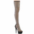 DELIGHT-3009, 6 Inch Pull-On Thigh High Boots By Pleaser USA