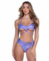 Roma PR-6439, Lavender Shimmer Top with Underboob Cutout View with Short PR-6544