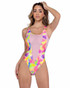 PR-6462, Shimmer & Mesh Multi-Colored Romper By Roma