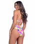 PR-6465, Shimmer High-Waisted Shorts Back View