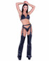 Roma PR-6488, Faux Leather Studded Bikini Set With Shrug PR-27369