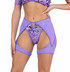 Roma PR-6422, Lavender Sequin Shorts with Mesh Chaps