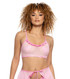 JR-120, Pink Mesh and Ruffle Tank Top By J. Valentin