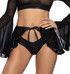 JR-121, Black Mesh & Ruffle Wrap Skirt By J. Valentine