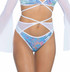 JR-134, Baby Blue Sequin Velvet & Mesh Wrap Bottom