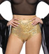 FF-610-H, Gold High Waist Shorts By J. Valentine