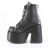 Demonia CAMEL-208, 5" Chunky Heel with Chains and Studs Side View