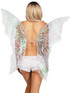 A2916, Clear Iridescent Fairy Wings Back View