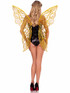 A2916, Gold Iridescent Fairy Wings Back View