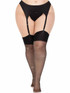 Leg Avenue LA1962X, Plus Size Rhinestones Spandex Sheer Stocking