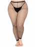 LA7348X, Plus Size Industrial Net Footless Tight By Leg Avenue