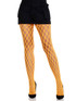 LA9241, Neon Orange Eyelet Net Tights By Leg Avenue