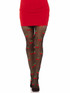 Leg Avenue LA7701, Cherry Tights Front View