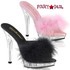 Fabulicious LIP-101-8, 5" Marabou Slipper