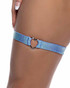 R-6659, Blue Garter with Heart Shape Ring