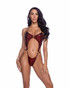 R-6666, Red Shimmer Bodysuit By Roma