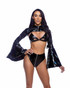 Roma R-6697, Reflective Strappy Top and Bottom View With Shrug R-6696