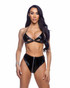 Roma R-6697, Reflective Strappy Top and Bottom By Roma