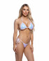 R-6674, White Sequin Tie-Side Bikini Set