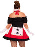 LA83409X, Plus Size Pretty Playing Card Back View