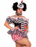 LA87237X, Plus Size Darling Harlequin Costume Side View