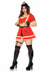 Music Legs ML-71153Q, Hot Firefighter Plus Size Costume