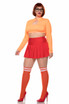 ML-71186Q, Plus Size Nerdy Detective Costume Full View