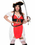 ML-71160Q, Plus Size Adventurous Pirate Costume By Music Legs