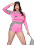 ML-71165Q, Plus Size Racer Babe Costume By Music Legs
