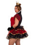 LA87219X, Plus Size Queen of Hearts Costume Side View