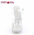 LIP-108C, 5 Inch Heel Ankle Strap Sandal Front View