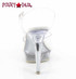 LIP-108C, 5 Inch Heel Ankle Strap Sandal Back View
