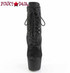 ADORE-1020WR, 7 Inch Ankle Boots with Shimmer Fabric Front View
