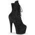 ADORE-1020WR, 7 Inch Ankle Boots with Shimmer Fabric By Pleaser USA