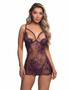 R-LI1018, Eyelash Lace Chemise By Roma