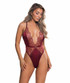 R-LI834, Mesh and Satin with Bead Lace Design Teddy By Roma