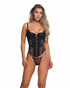 R-LI853, Black Lace Corset By Roma
