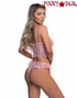 R-LI868, 2pc Pink Lace Cami Set Back View