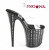 FLAMINGO-808TDRS, 8" Platform w/ Rhinestones Teardrop Side View