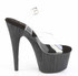 ADORE-708WFRS, 7" Platform Ankle Strap Sandal w/ Rhinestone Waterfall Side View