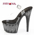 Pleaser ADORE-708WFRS, 7" Platform Ankle Strap Sandal w/ Rhinestone Waterfall