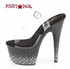 ADORE-708SPKL-01, 7" Platform Rhinestones Sprinkle Design Side View