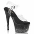 ADORE-708SPKL-01, 7" Platform Rhinestones Sprinkle Design By Pleaser USA