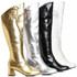 300-TRIXIE, 3 Inch Block Heel Knee High Boots By Ellie Shoes