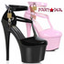 Ellie 709-BREA,  7" Closed Toe T-Strap Sandal with Locks